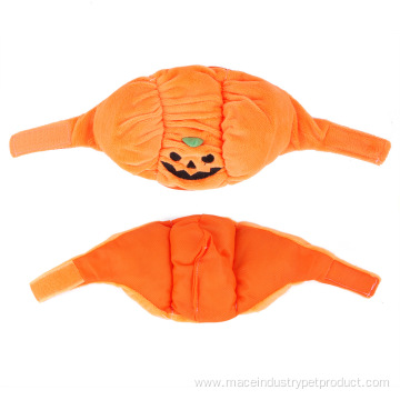 Halloween pumpkin shaped Short plush winter pet